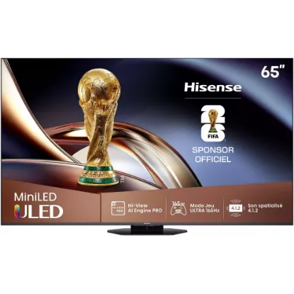 TV Hisense 65U8Q Mini-LED QLED 4K UHD - 164 cm (65 pouces) Smart TV