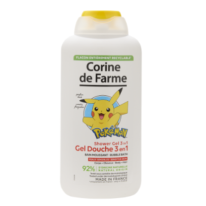 Corine de Farme - Gel Douche et Bain Moussant Pokémon 3 en 1 (500 ml)