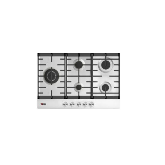 Plaque de Cuisson Gaz De Rosso 75cm - 5 Foyers Inox | NDR-PG751-L