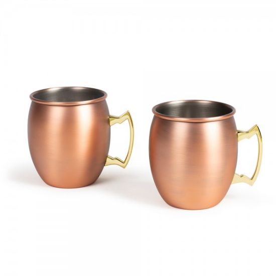 Set de 2 Mugs Moscow Mule Cuivrés Livoo - 350 ml