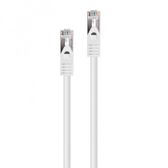 Cordon RJ45 CAT7 FTP Droit PVC Blanc 3m | Radiola