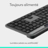 Clavier Sans Fil Solaire Logitech Signature Slim Solar+ K980 | Graphite