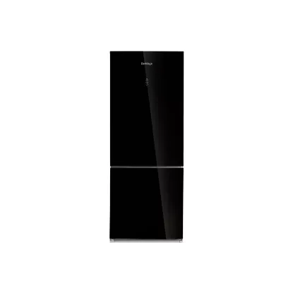 Réfrigérateur Combiné Berklays 432L No Frost | Finition Verre Noir