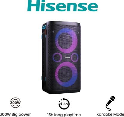 Enceinte Hisense Party Rocker One 300W Bluetooth | chezvous.re