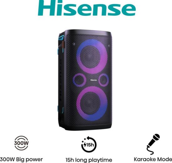 Enceinte Hisense Party Rocker One 300W Bluetooth | chezvous.re