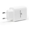 Chargeur Secteur Rapide Bluestork 65W | USB-C (PD) & USB-A (QC) - Blanc