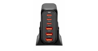 Station de Charge Volkano Series 6 Ports USB | 35W, Technologie Smart IC - Noir (VK-8066-BK)