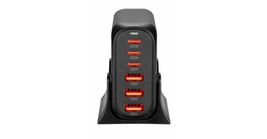 Station de Charge Volkano Series 6 Ports USB | 35W, Technologie Smart IC - Noir (VK-8066-BK)