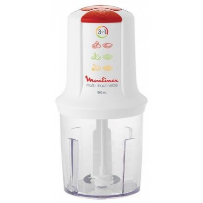Image de Hachoir Multimoulinette 500mL 500W MOULINEX AT7151 - blanc/rouge