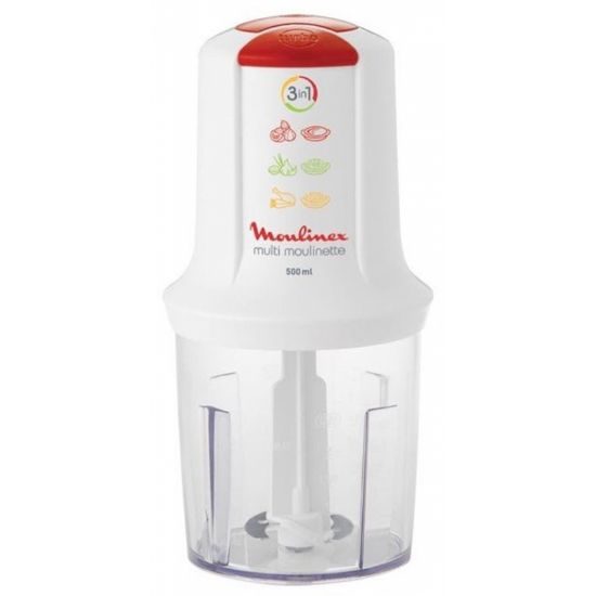 Picture of Hachoir Multimoulinette 500mL 500W MOULINEX AT7151 - blanc/rouge