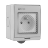 Konyks PLUVIOSE FR | Prise Extérieure Connectée Wi-Fi & Bluetooth avec Compteur, Étanche IP55