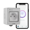 Konyks PLUVIOSE FR | Prise Extérieure Connectée Wi-Fi & Bluetooth avec Compteur, Étanche IP55