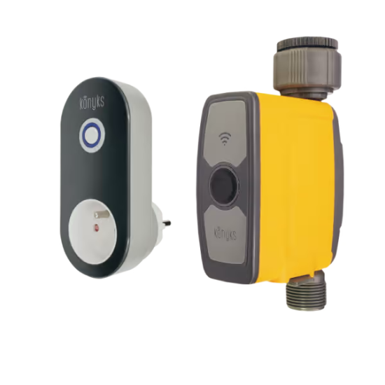 Konyks HYDRO Kit | Robinet d'Arrosage Connecté avec Hub Wi-Fi et Débitmètre