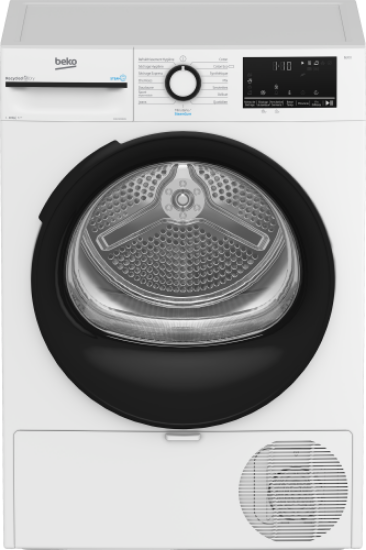 Sèche-linge Pompe à Chaleur Beko D3H210393W | 10 kg - Moteur Eco - Tambour Aquawave