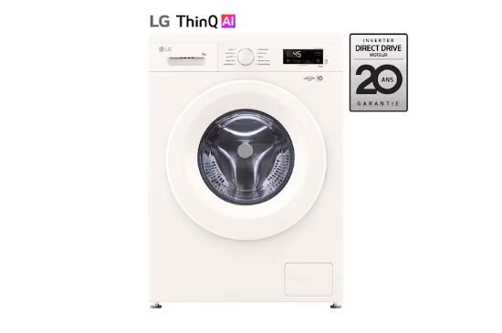 LG F84B13WHS | Lave-linge Frontal 8 kg - Moteur Direct Drive & Top Amovible