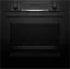 Bosch HBA574BB3F Série 4 | Four Encastrable Multifonction Pyrolyse 71L - Noir