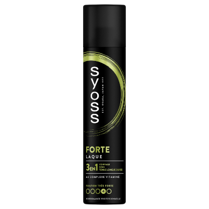 Laque Coiffante Syoss 3 en 1 Fixation Forte N°4 | 300 ml