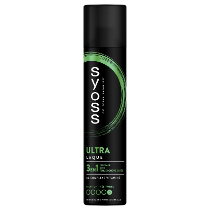 Laque Coiffante Syoss 3 en 1 Fixation Ultra N°5 | 300 ml