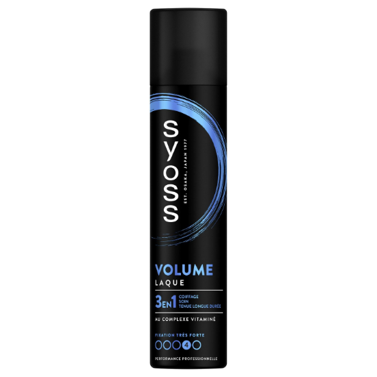 Laque Coiffante Syoss 3 en 1 Volume Fixation Forte N°4 | 300 ml