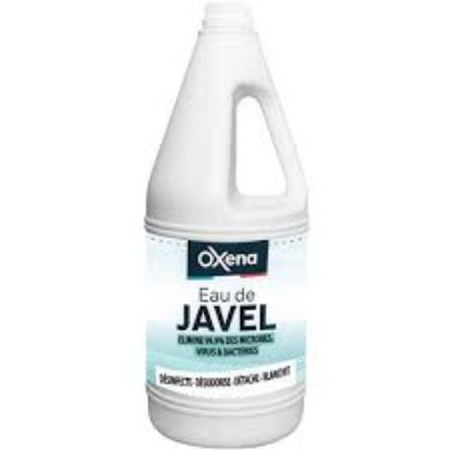 Eau de Javel Oxena 2,6% (9°) | Bouteille de 2 Litres - Nettoie, Désinfecte et Détache