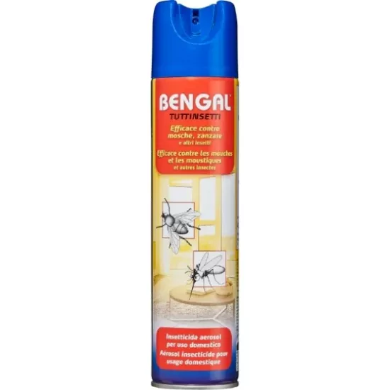 Insecticide Aérosol Bengal Mouches et Moustiques | 400 ml - Usage Domestique