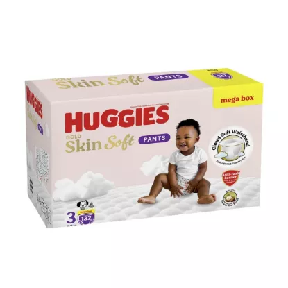 Couches-Culottes Huggies Gold Pants Taille 3 (7-12 kg) | Mega Box de 132 Culottes