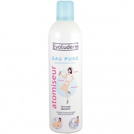 Evoluderm | Atomiseur Eau Pure Hydratante et Rafraîchissante - 400 ml