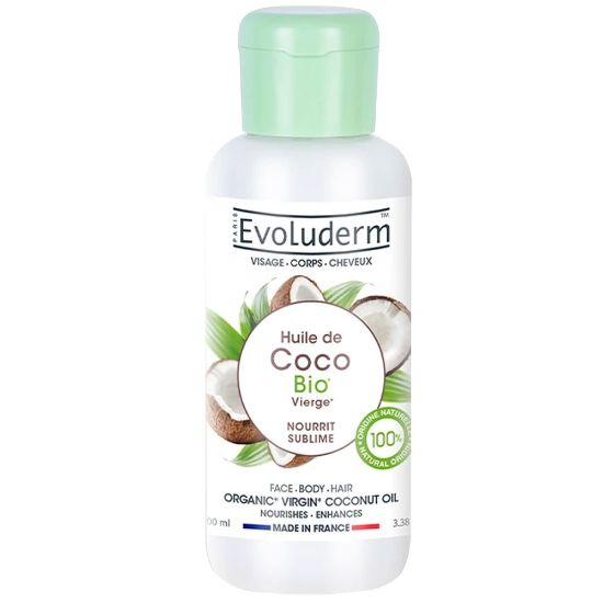 Evoluderm | Huile de Beauté Vierge Noix de Coco Bio - 100 ml