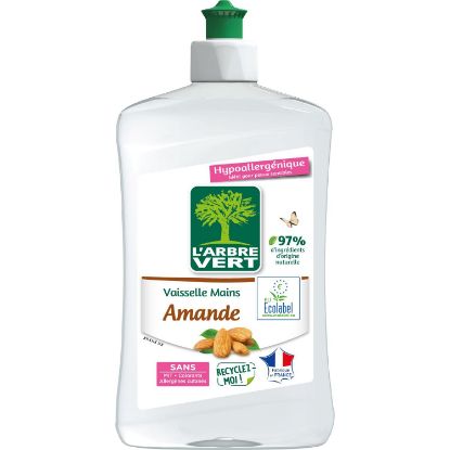 Liquide Vaisselle Amande L'Arbre Vert | Hypoallergénique - 500 ml