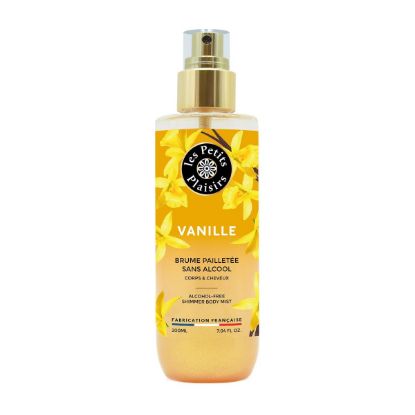 Brume Pailletée Corps et Cheveux Vanille - Les Petits Plaisirs | Sans Alcool - 200 ml