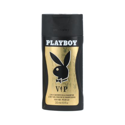 Gel Douche Homme VIP Playboy | Corps & Cheveux - Parfum Boisé - 250 ml