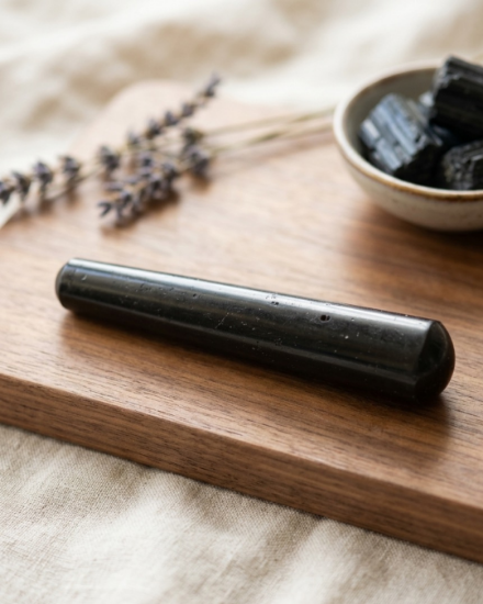Image de Baton de massage - Tourmaline noire