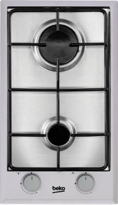 Plaque de Cuisson Gaz Domino Beko | Inox - 30 cm (2 foyers)