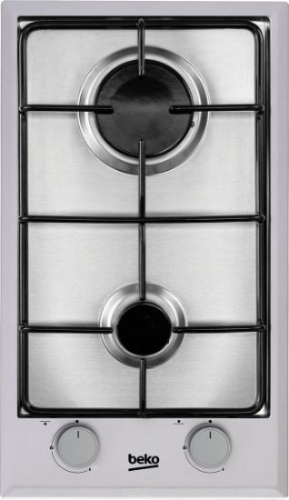 Plaque de Cuisson Gaz Domino Beko | Inox - 30 cm (2 foyers)