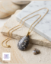 Picture of Collier acier inoxydable et agate océan