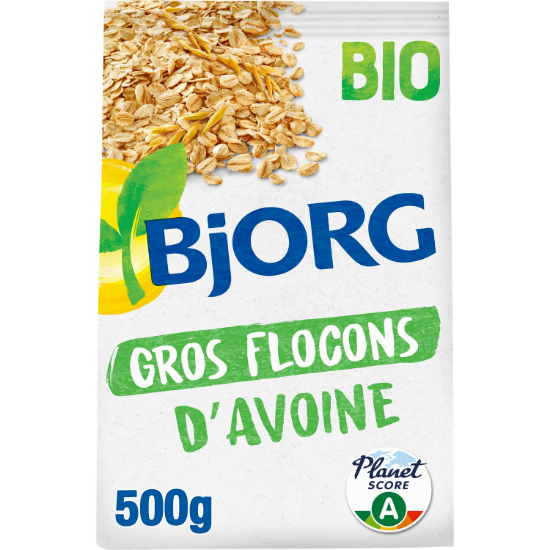 Céréales Bio Gros Flocons d'Avoine Complètes Nature Bjorg | 500g