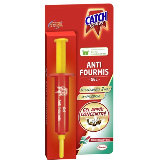 Gel Anti-Fourmis Seringue Appât Concentré Expert Catch | Détruit la fourmilière