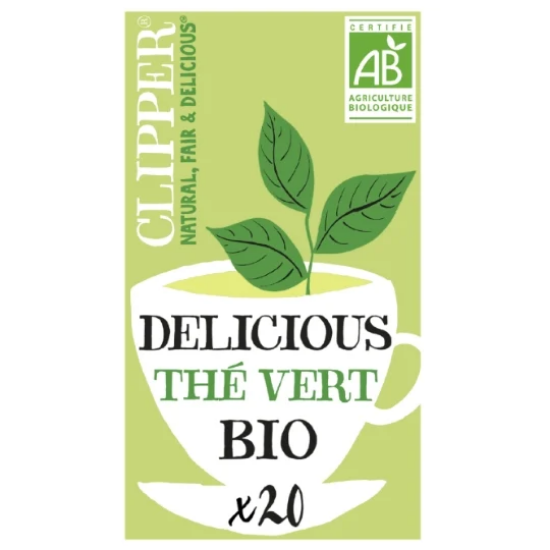 Thé Vert Bio Nature Clipper | 100% Origine Naturelle - 20 Sachets