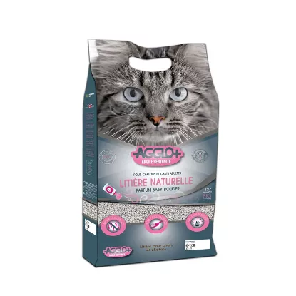 Litière Super Agglomérante Agglo+ Baby Powder | Bentonite - 8 kg