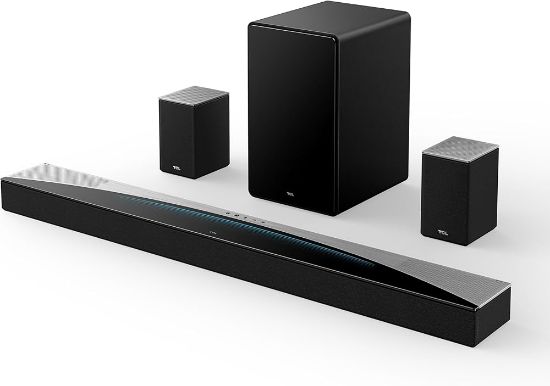 Barre de Son TCL Q85H 7.1.4 | Dolby Atmos, Enceintes Arrières & Caisson Sans Fil - 860W