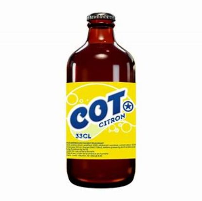 Limonade COT Citron | La Boisson Gazeuse de La Réunion - Bouteille 33cl