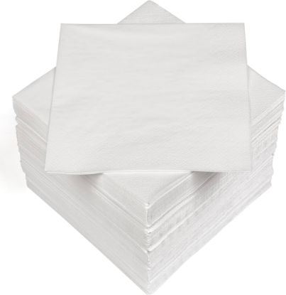 Serviette papier blanche - ouate 2 plis 39/39 blanche x 100 