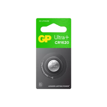 Pile Bouton Lithium CR1620 GP Ultra Plus - 3V (1 pack)