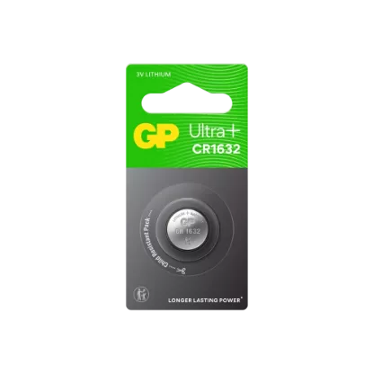 Pile Bouton Lithium CR1632 GP Ultra Plus - 3V (1 pack)