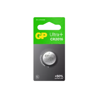 Pile Bouton Lithium CR2016 GP Ultra Plus - 3V (Pack de 1)