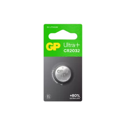 Pile Bouton Lithium CR2032 GP Ultra Plus - 3V (Pack de 1)