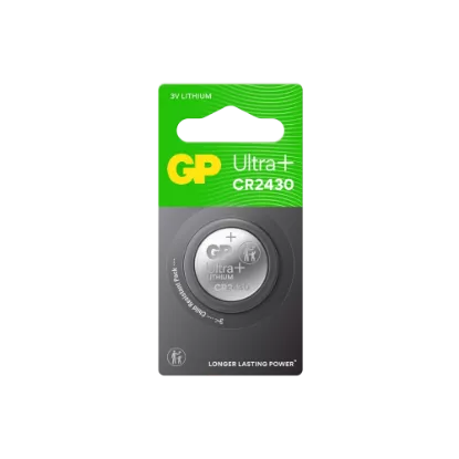 Pile Bouton Lithium CR2430 GP Ultra Plus - 3V (Pack de 1)