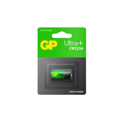Pile Bouton Lithium CR123A GP Ultra Plus - 3V (Pack de 1)