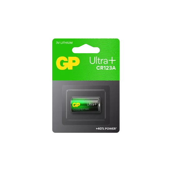 Pile Bouton Lithium CR123A GP Ultra Plus - 3V (Pack de 1)
