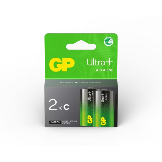 Piles Alcalines C (LR14) GP Ultra Plus - Lot de 2